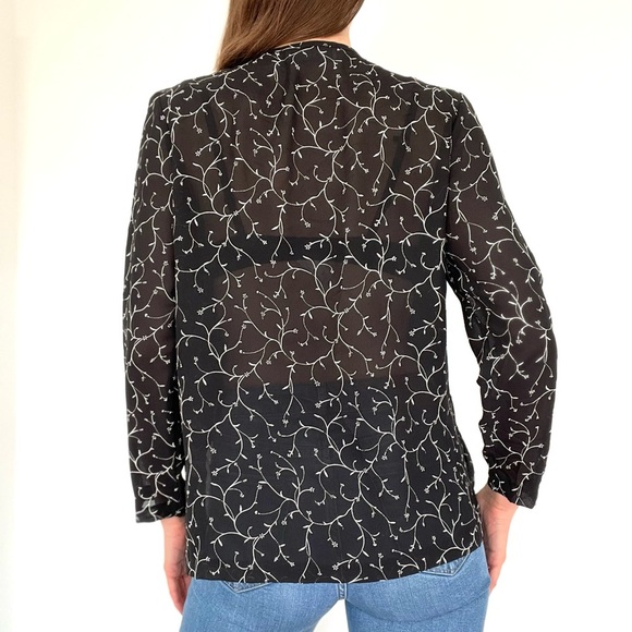 EUC Black 2 in 1 Shirt Blouse - Picture 3 of 6